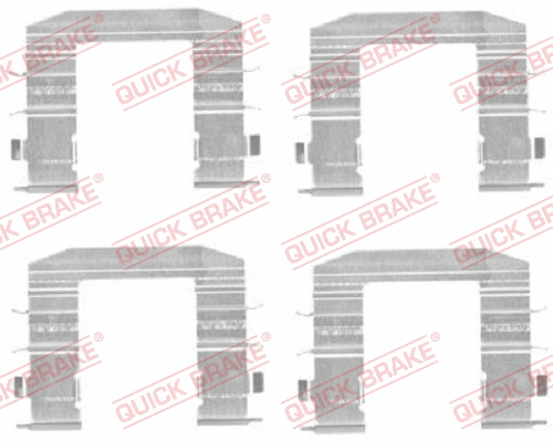 109-1708 KAWE Комплектующие, колодки дискового тормоза (фото 1)