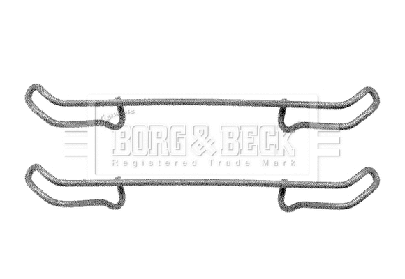 BBK1045 BORG & BECK Комплектующие, колодки дискового тормоза (фото 1)