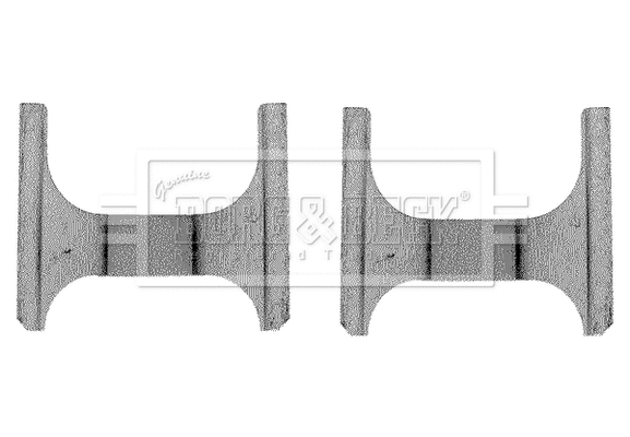 BBK1130 BORG & BECK Комплектующие, колодки дискового тормоза (фото 1)