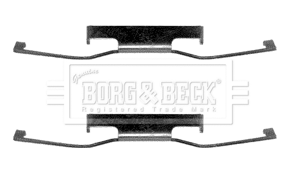 BBK1154 BORG & BECK Комплектующие, колодки дискового тормоза (фото 1)