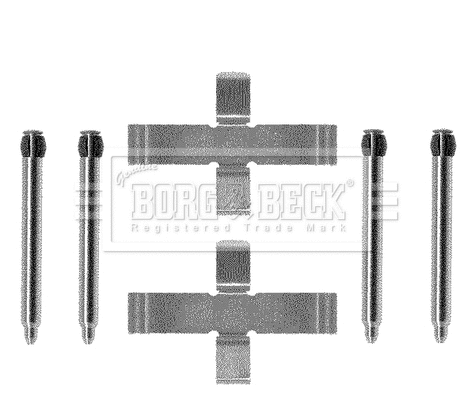 BBK1177 BORG & BECK Комплектующие, колодки дискового тормоза (фото 1)