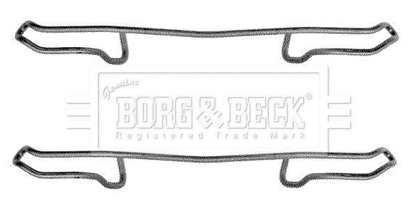 BBK1179 BORG & BECK Комплектующие, колодки дискового тормоза (фото 1)