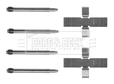 BBK1186 BORG & BECK Комплектующие, колодки дискового тормоза (фото 1)