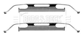 BBK1231 BORG & BECK Комплектующие, колодки дискового тормоза (фото 1)