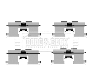 BBK1314 BORG & BECK Комплектующие, колодки дискового тормоза (фото 1)