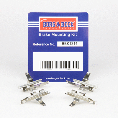 BBK1314 BORG & BECK Комплектующие, колодки дискового тормоза (фото 2)