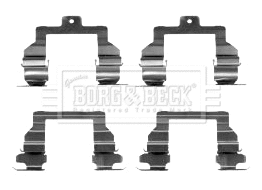 BBK1350 BORG & BECK Комплектующие, колодки дискового тормоза (фото 1)