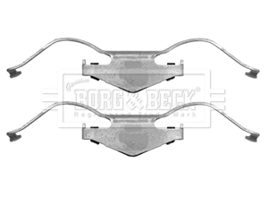 BBK1402 BORG & BECK Комплектующие, колодки дискового тормоза (фото 1)