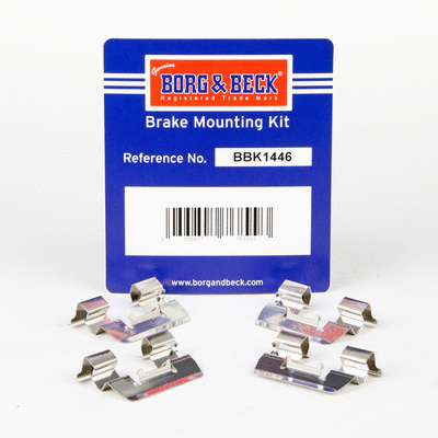 BBK1446 BORG & BECK Комплектующие, колодки дискового тормоза (фото 2)