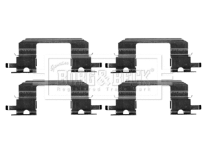 BBK1447 BORG & BECK Комплектующие, колодки дискового тормоза (фото 1)
