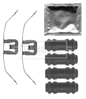 BBK1525 BORG & BECK Комплектующие, колодки дискового тормоза (фото 1)