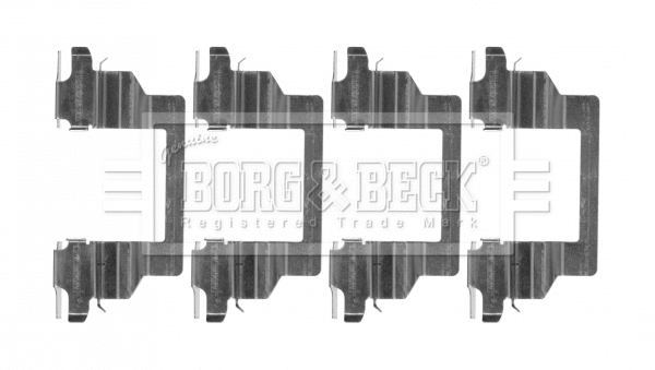 BBK1615 BORG & BECK Комплектующие, колодки дискового тормоза (фото 1)
