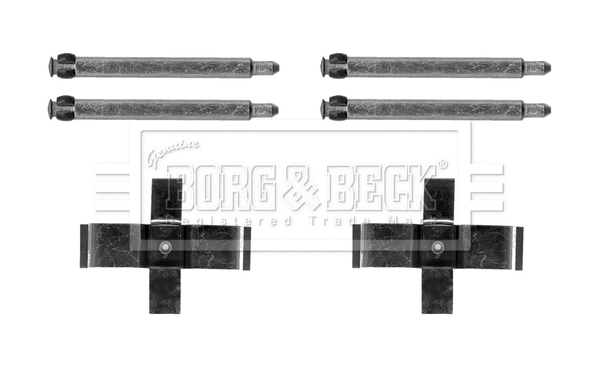 BBK1619 BORG & BECK Комплектующие, колодки дискового тормоза (фото 1)