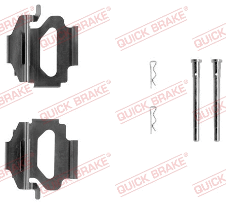 109-1140 OJD Комплектующие, колодки дискового тормоза (фото 1)