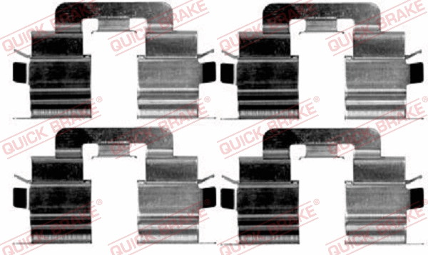 109-1215 OJD Комплектующие, колодки дискового тормоза (фото 1)