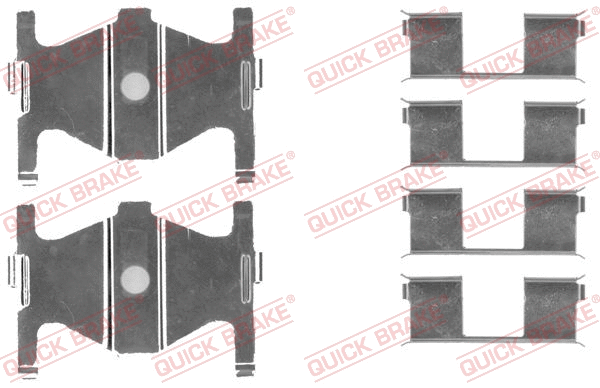 109-1754 OJD Комплектующие, колодки дискового тормоза (фото 1)