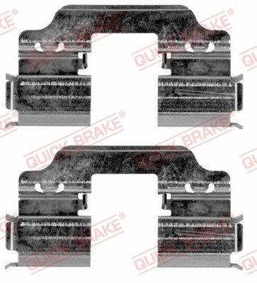 109-1858R-1 OJD Комплектующие, колодки дискового тормоза (фото 1)