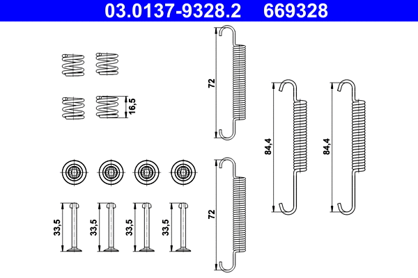 03.0137-9328.2 ATE Комплектующие, стояночная тормозная система (фото 1)