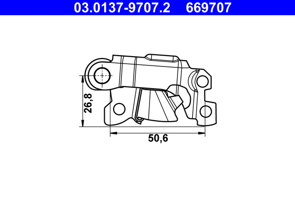 03.0137-9707.2 ATE Комплектующие, стояночная тормозная система (фото 1)