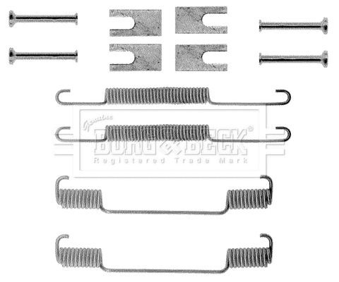 BBK6001 BORG & BECK Комплектующие, стояночная тормозная система (фото 1)