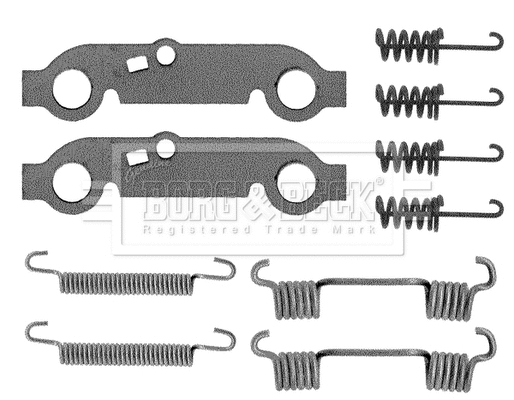 BBK6057 BORG & BECK Комплектующие, стояночная тормозная система (фото 1)