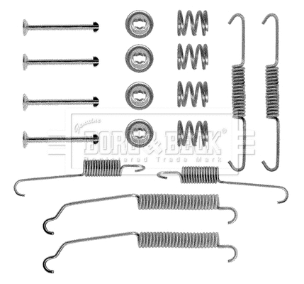 BBK6078 BORG & BECK Комплектующие, стояночная тормозная система (фото 1)