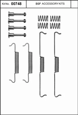 00748 BSF Комплектующие, стояночная тормозная система (фото 1)