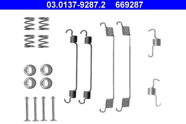 03.0137-9287.2 ATE Комплектующие, тормозная колодка (фото 1)