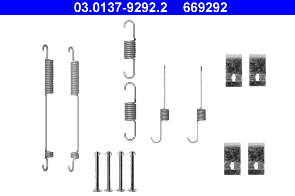 03.0137-9292.2 ATE Комплектующие, тормозная колодка (фото 1)