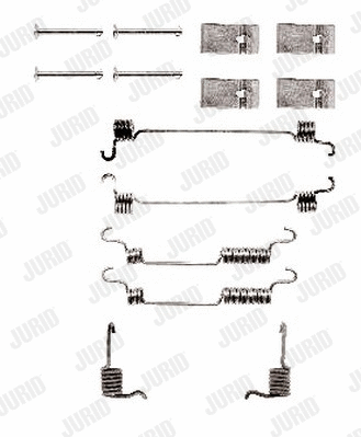 771260J JURID Комплектующие, тормозная колодка (фото 1)