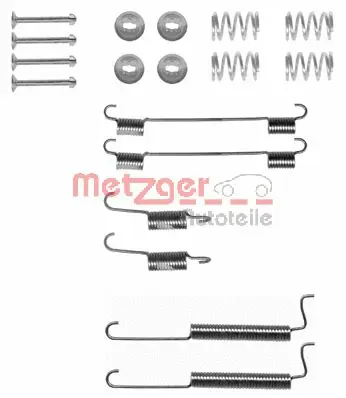 105-0795 METZGER Комплектующие, тормозная колодка (фото 1)