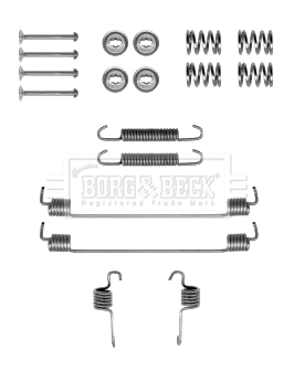 BBK6219 BORG & BECK Комплектующие, тормозная колодка (фото 1)