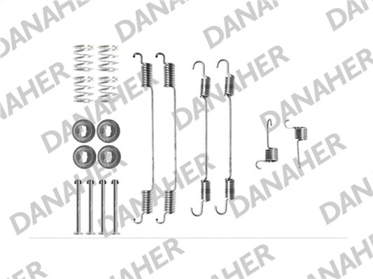 7021 DANAHER Комплектующие, тормозная колодка (фото 1)