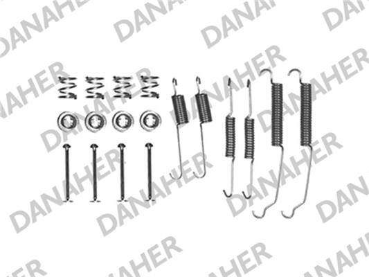 7618 DANAHER Комплектующие, тормозная колодка (фото 1)