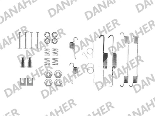 7626 DANAHER Комплектующие, тормозная колодка (фото 1)