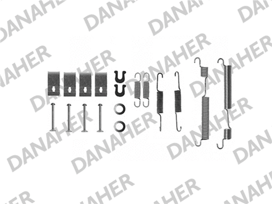 7653 DANAHER Комплектующие, тормозная колодка (фото 1)