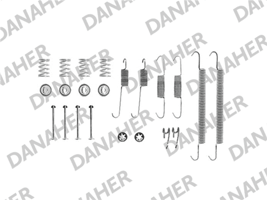 7707 DANAHER Комплектующие, тормозная колодка (фото 1)