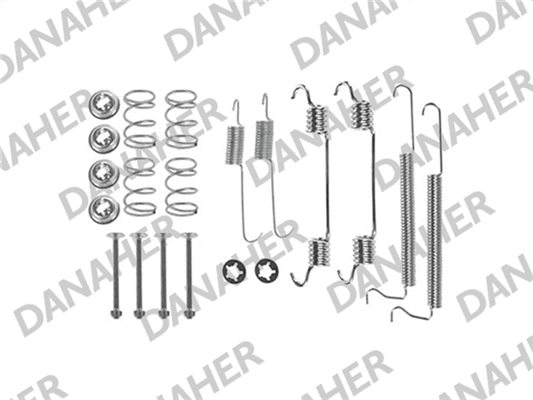 7710 DANAHER Комплектующие, тормозная колодка (фото 1)