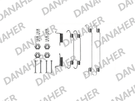 7737 DANAHER Комплектующие, тормозная колодка (фото 1)