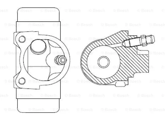 F 026 002 038 BOSCH Колесный тормозной цилиндр (фото 1)