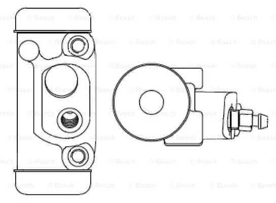 F 026 002 350 BOSCH Колесный тормозной цилиндр (фото 1)