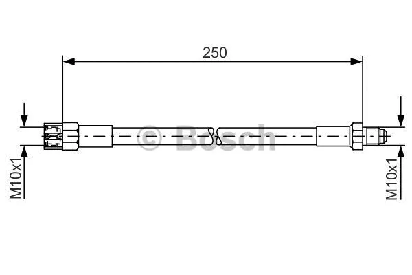 1 987 476 009 BOSCH Тормозной шланг (фото 1)