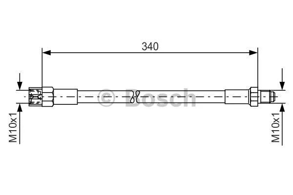 1 987 476 129 BOSCH Тормозной шланг (фото 1)