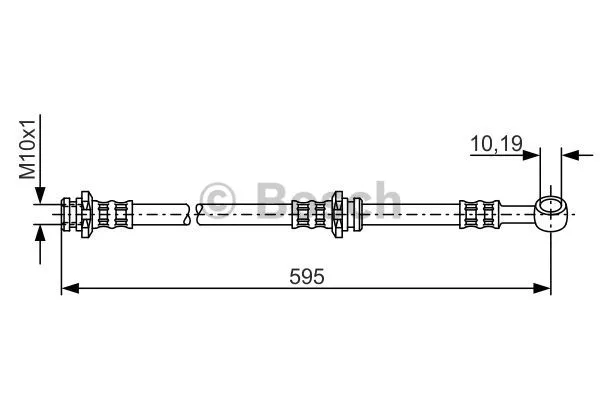 1 987 476 131 BOSCH Тормозной шланг (фото 1)
