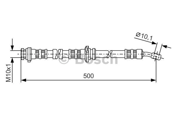 1 987 476 279 BOSCH Тормозной шланг (фото 1)