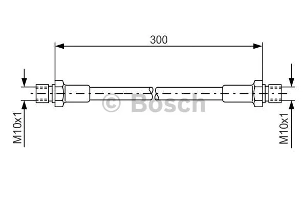 1 987 476 286 BOSCH Тормозной шланг (фото 1)