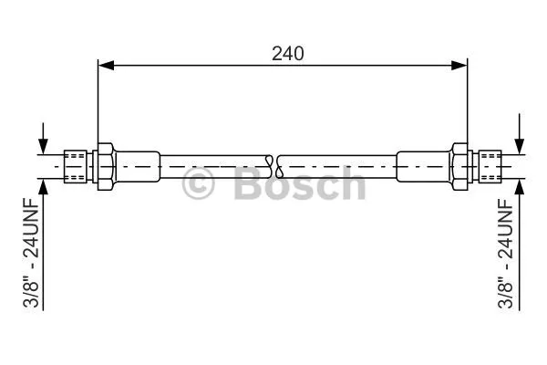 1 987 476 288 BOSCH Тормозной шланг (фото 1)