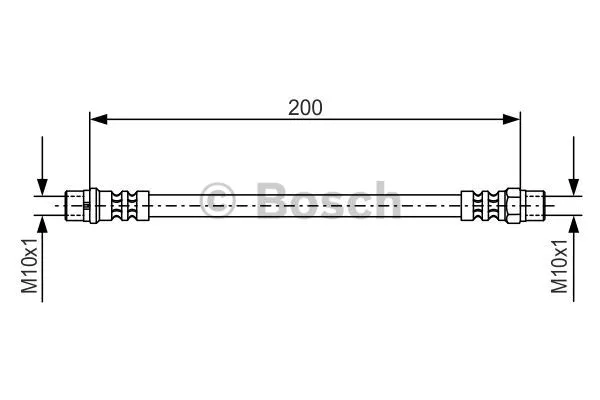 1 987 476 403 BOSCH Тормозной шланг (фото 1)