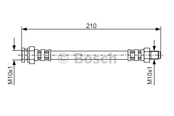1 987 476 502 BOSCH Тормозной шланг (фото 1)