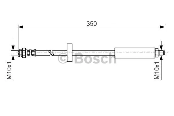 1 987 476 520 BOSCH Тормозной шланг (фото 1)